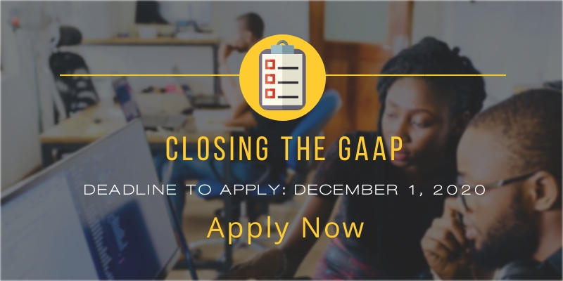 Closing the GAAP -  apply by Dec. 1