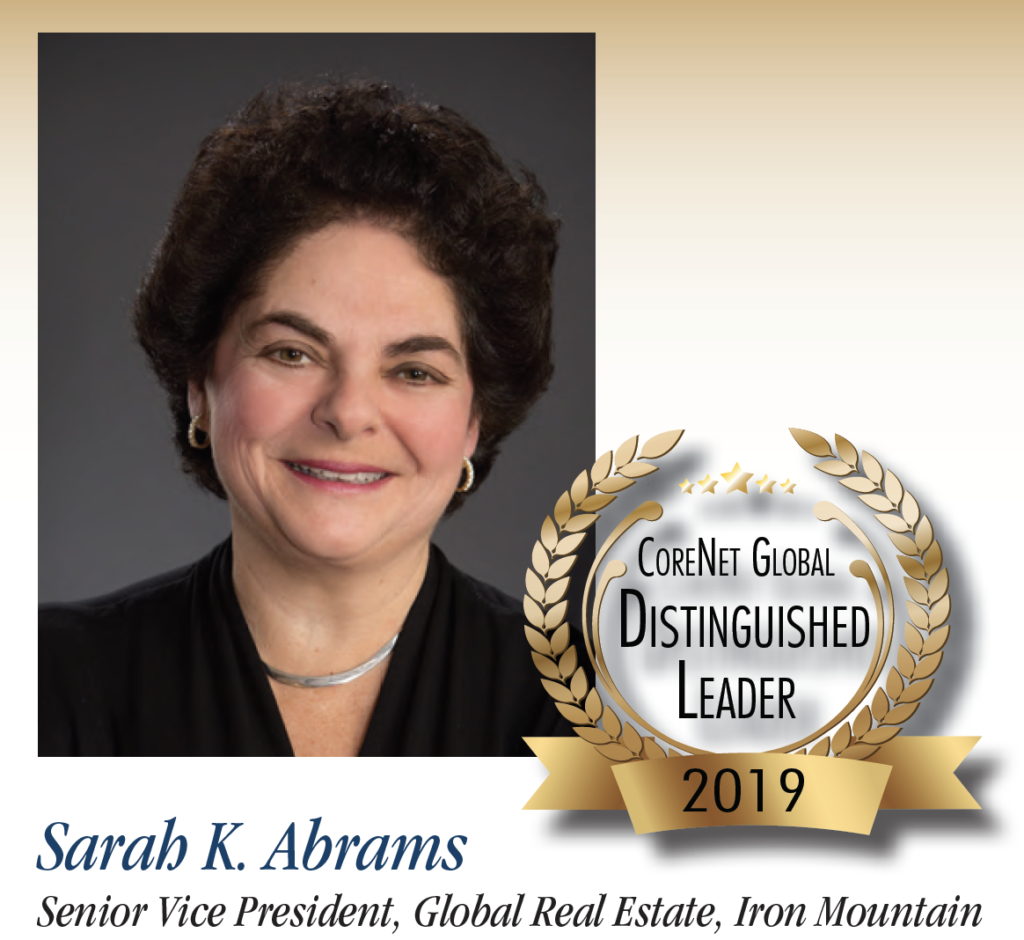 Sarah K. Abrams CoreNet Global Distinguished Leader Circle 2019