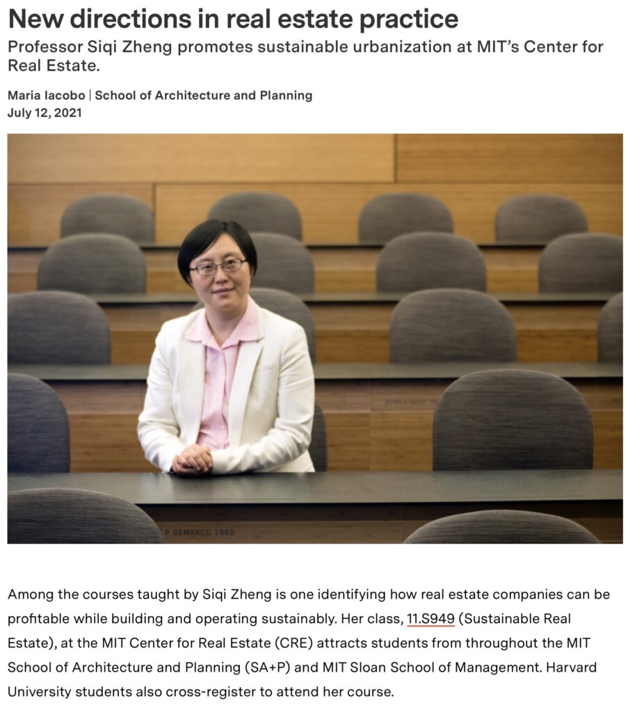 Siqi Zheng MIT News