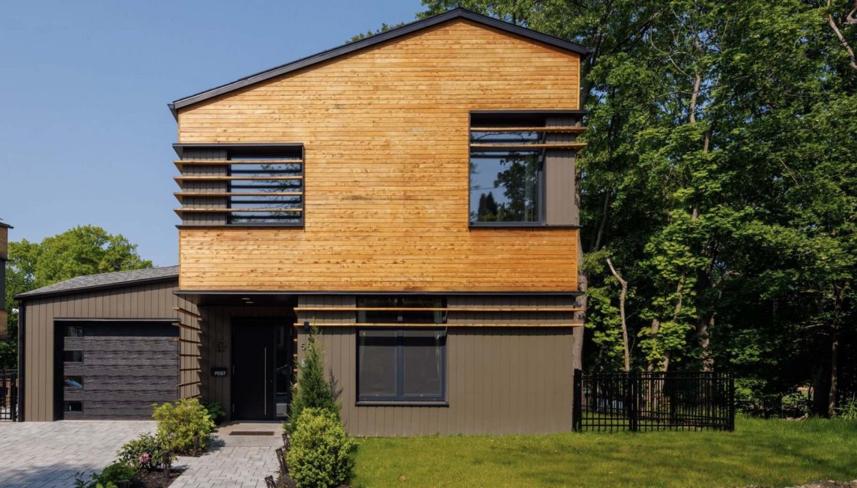 The three certified ‘passive houses,’ in the West Roxbury neighborhood of Boston, are designed by RODE Architects and built by developer Dmitry Baskin