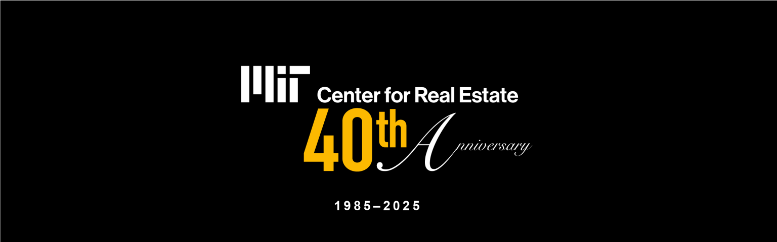 mit center for real estate 40th anniversary 1985-2025